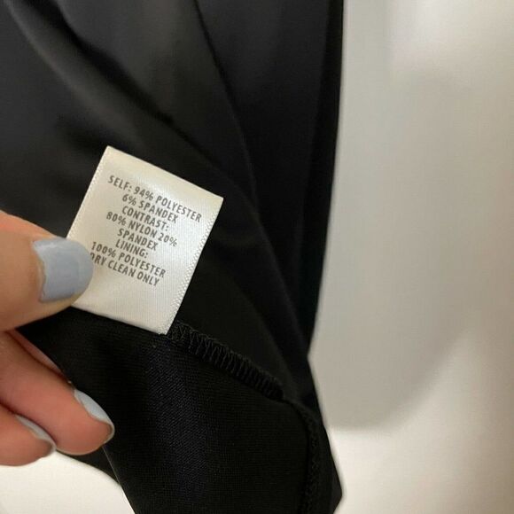 BAILEY 44 black bodycon sleeveless mesh keyhole cocktail mini dress size medium - Picture 6 of 7